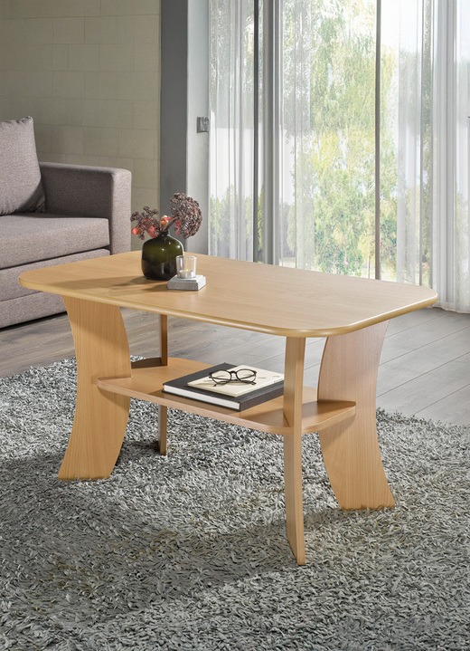 Couchtische - Couchtisch mit Melaminharzbeschichtung, in Farbe BUCHE Ansicht 1