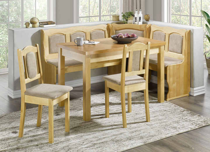 Essgruppen - Bequeme Esszimmermöbel mit angenehmem Stoffbezug, in Farbe NATUR-BORDEAUX, in Ausführung Stühle, 2er-Set Ansicht 4