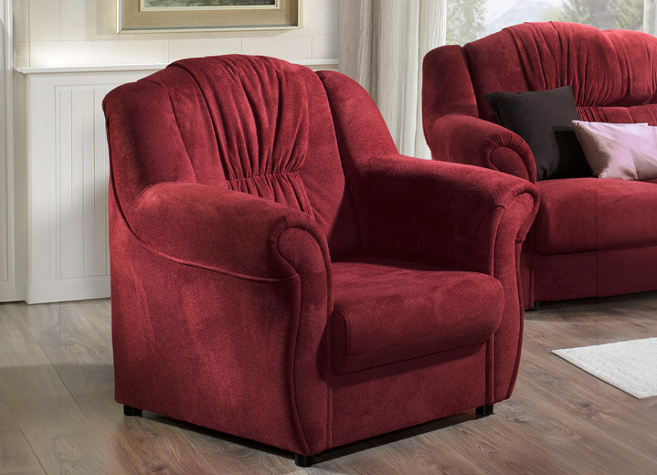 Funktions-Polstermöbel - Frei im Raum aufstellbare Polstermöbel mit Federkern, in Farbe BEIGE, in Ausführung Polstergruppe, 2-teilig, mit Bettfunktion (1 Dreisitzer und 1 Zweisitzer) Ansicht 5