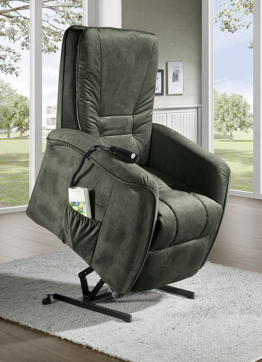 TV- & Relaxsessel - Gemütlicher TV-Sessel, in Farbe BEIGE, in Ausführung TV-Sessel, mechanisch Ansicht 7