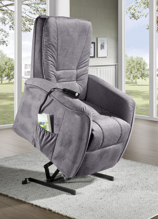 TV- & Relaxsessel - Gemütlicher TV-Sessel, in Farbe BEIGE, in Ausführung TV-Sessel, mechanisch Ansicht 9