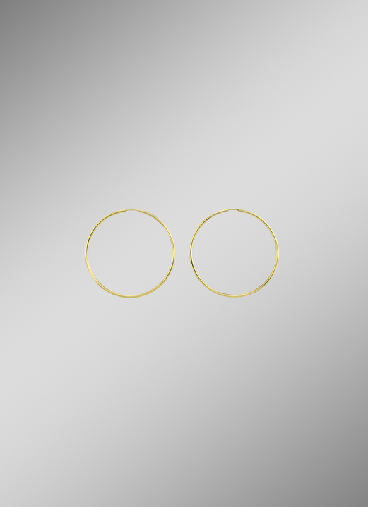 ohne Steine / mit Zirkonia - Klassische Creolen in herrlichem Design, in Farbe , in Ausführung Ø 20 mm Ansicht 10