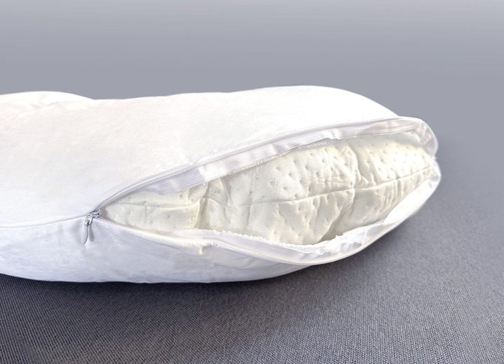 Bettwaren - Kissenbezug für Dreamolino Swan Pillow Ganzkörperkissen, in Farbe WEISS Ansicht 2