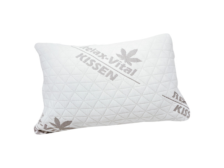 TV-Werbung - Relax-Vital Hanfkissen Ansicht 2 TV-Werbung - Relax-Vital Hanfkissen, in Farbe WEISS-GRAU Ansicht 2