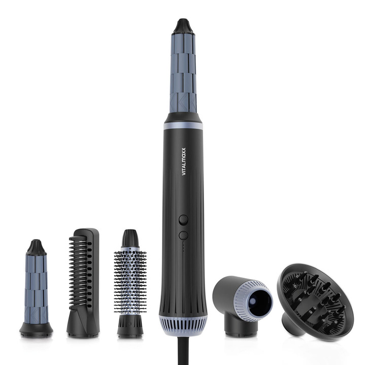 Haarstyling & Haarpflege - Air Curler Plus mit 6 verschiedenen Aufsätzen, in Farbe SCHWARZ Ansicht 2