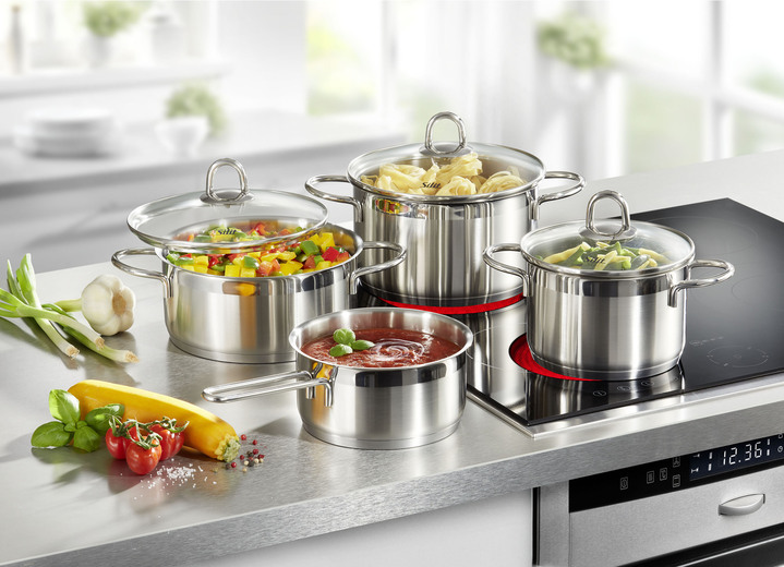 Töpfe, Pfannen & Bräter - Silit Kochtopf-Set, 7-teilig, in Farbe EDELSTAHL Ansicht 1