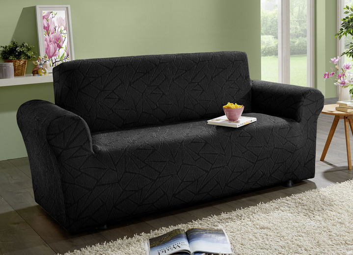 Sessel- & Sofaüberwürfe - Stretchbezüge mit optimaler Passform, in Größe 101 (Sesselbezug) bis 106 (Stuhlbezug), in Farbe CREME Ansicht 7