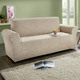 Sessel- & Sofaüberwürfe - Stretchbezüge mit optimaler Passform, in Größe 101 (Sesselbezug) bis 106 (Stuhlbezug), in Farbe BEIGE – Farbe BEIGE – Ansicht 3