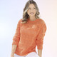Pullover - Pullover in Mustermix – Farbe MANDARINE – Ansicht 3 Pullover - Pullover in Mustermix, in Größe L(44/46) bis XS(32/34), in Farbe JEANSBLAU – Farbe MANDARINE – Ansicht 3