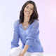 Pullover - Pullover aus hochwertigem Glanzeffektgarn – Farbe HELLBLAU MELIERT – Ansicht 2 Pullover - Pullover aus hochwertigem Glanzeffektgarn, in Größe L(44/46) bis XS(32/34), in Farbe HELLBLAU MELIERT – Farbe HELLBLAU MELIERT – Ansicht 2