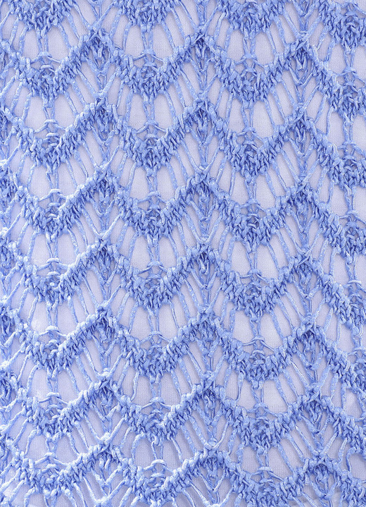 Pullover - Pullover aus hochwertigem Glanzeffektgarn Ansicht 3 Pullover - Pullover aus hochwertigem Glanzeffektgarn, in Größe L(44/46) bis XS(32/34), in Farbe HELLBLAU MELIERT Ansicht 3