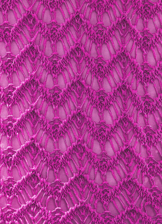 Pullover - Pullover aus hochwertigem Glanzeffektgarn Ansicht 3 Pullover - Pullover aus hochwertigem Glanzeffektgarn, in Größe L(44/46) bis XS(32/34), in Farbe FUCHSIA MELIERT Ansicht 3
