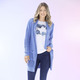 Jacken, Westen & Sets - Long-Strickjacke in streckender Streifenoptik – Farbe JEANSBLAU – Ansicht 2 Jacken, Westen & Sets - Long-Strickjacke in streckender Streifenoptik, in Größe L(44/46) bis XXL(52/54), in Farbe JEANSBLAU – Farbe JEANSBLAU – Ansicht 2