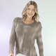 Pullover - Pullover mit kürzerem Vorderteil – Farbe TAUPE – Ansicht 2 Pullover - Pullover mit kürzerem Vorderteil, in Größe L(44/46) bis XS(32/34), in Farbe ECRU – Farbe TAUPE – Ansicht 2