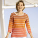 Pullover - Pullover in Farbverlauf – Farbe TERRA-ORANGE-MULTICOLOR Pullover - Pullover in Farbverlauf, in Größe 036 bis 052, in Farbe ZITRONE-SENF-MULTICOLOR
