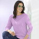 Pullover - Pullover mit nachhaltig recycelter Baumwolle – Farbe ALTROSA – Ansicht 1 Pullover - Pullover mit nachhaltig recycelter Baumwolle, in Größe 036 bis 052, in Farbe ALTROSA – Farbe ALTROSA – Ansicht 1