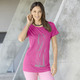 Shirts - Shirt mit Strasszier in 2 Farben, in Größe 038 bis 056, in Farbe PINK – Farbe PINK – Ansicht 1