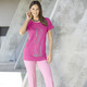 Shirts - Shirt mit Strasszier in 2 Farben, in Größe 038 bis 056, in Farbe PINK – Farbe PINK – Ansicht 2