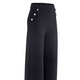 Culotten - Culotte mit Zierknöpfen – Farbe SCHWARZ – Ansicht 1 Culotten - Culotte mit Zierknöpfen, in Größe 018 bis 052, in Farbe SCHWARZ – Farbe SCHWARZ – Ansicht 1