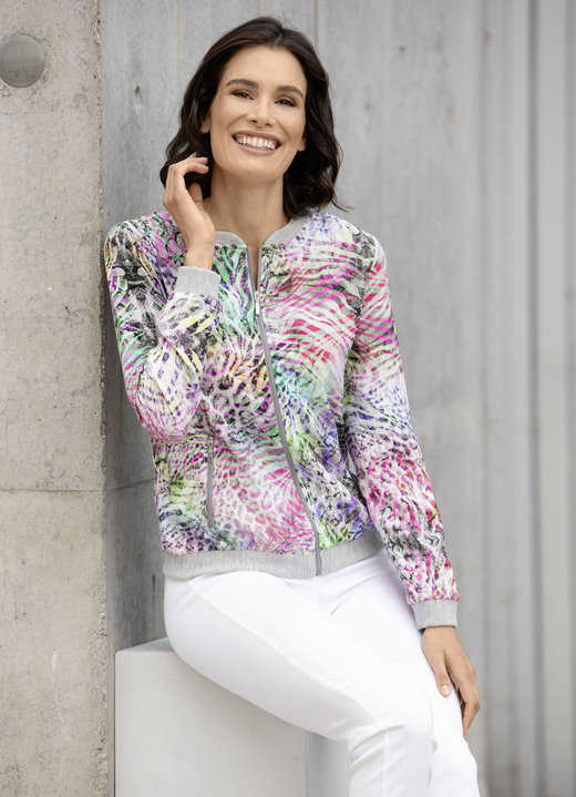 Blusenjacken - Blusenjacke in Multicolor, in Größe 036 bis 052, in Farbe MULTICOLOR