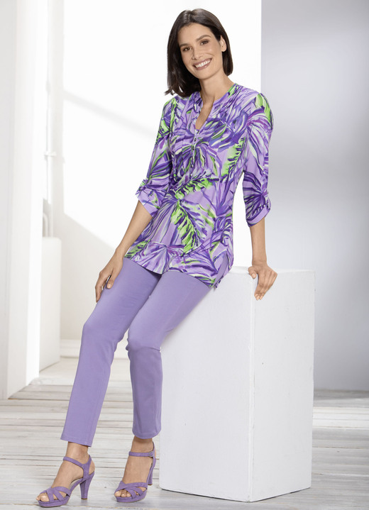 Hosen - Soft-Stretch-Hose in 12 Farben, in Größe 017 bis 052, in Farbe GELB Ansicht 13