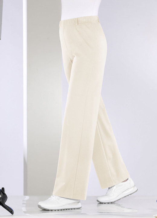 Hosen - Hose in modischer Palazzo-Form, in Größe 018 bis 054, in Farbe MARINE Ansicht 9