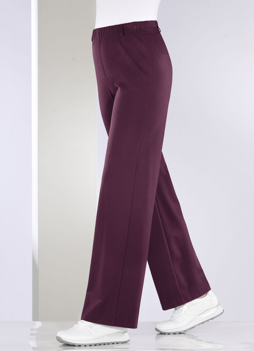 Hosen - Hose in modischer Palazzo-Form, in Größe 018 bis 054, in Farbe HELLBLAU Ansicht 16