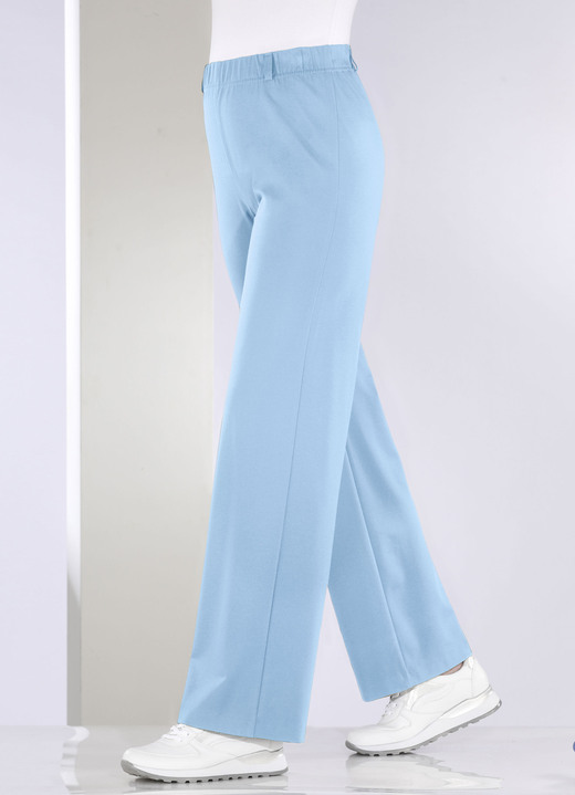Hosen - Hose in modischer Palazzo-Form, in Größe 018 bis 054, in Farbe MARINE Ansicht 13
