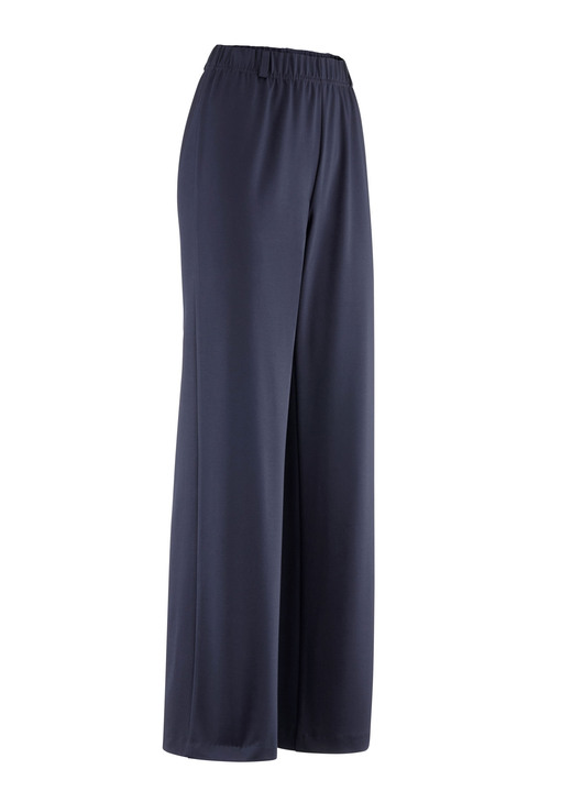 Hosen - Hose in modischer Palazzo-Form, in Größe 018 bis 054, in Farbe HELLBLAU Ansicht 2