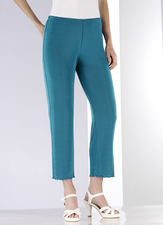 Hosen - Weich fließende, 7/8-lange Hose Ansicht 14 Hosen - Weich fließende, 7/8-lange Hose, in Größe 036 bis 060, in Farbe SCHWARZ Ansicht 14