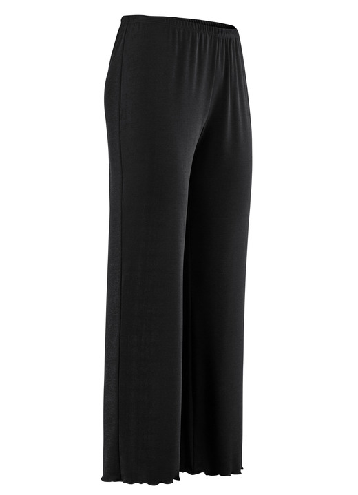 Hosen - Weich fließende, 7/8-lange Hose, in Größe 036 bis 060, in Farbe PETROL Ansicht 8