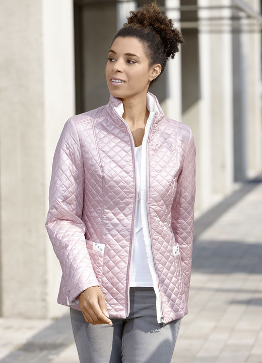 Jacken, Mäntel, Blazer - Jacke mit aufgesetzen Taschen Jacken, Mäntel, Blazer - Jacke mit aufgesetzen Taschen, in Größe 038 bis 054, in Farbe PUDERROSÉ