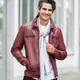 Ledermode - Lederkurzjacke mit zwei Innentaschen – Farbe ANTIK DUNKELROT – Ansicht 1 Ledermode - Lederkurzjacke mit zwei Innentaschen, in Größe 046 bis 062, in Farbe ANTIK DUNKELROT – Farbe ANTIK DUNKELROT – Ansicht 1