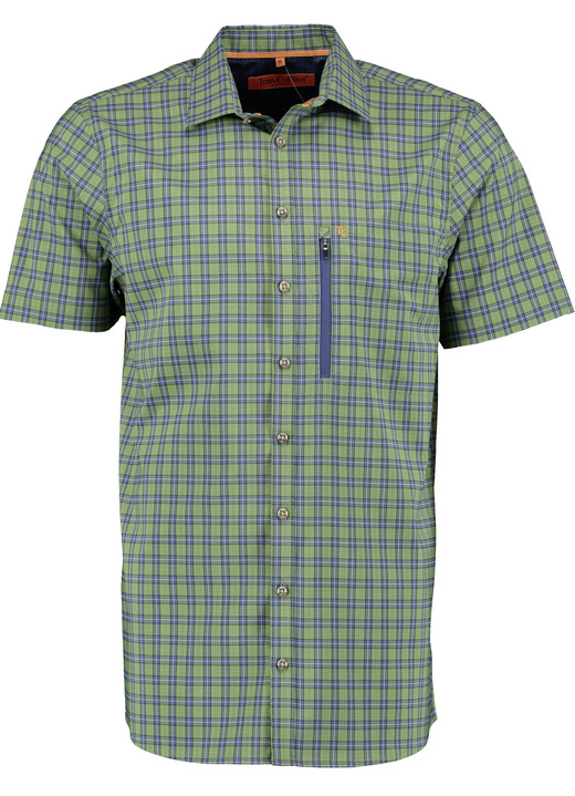 Hemden, Pullover & Shirts - Kariertes Funktions-Hemd in 3 Farben, in Größe 3XL(47/48) bis XXL(45/46), in Farbe ROT-MARINE KARIERT Ansicht 3