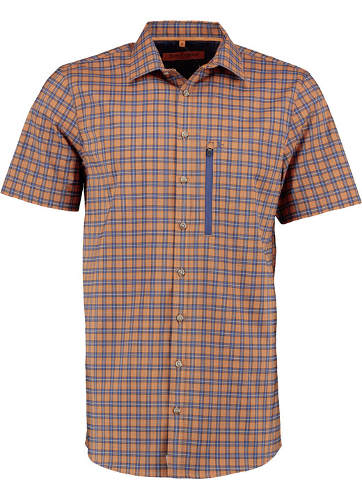 Hemden, Pullover & Shirts - Kariertes Funktions-Hemd in 3 Farben, in Größe 3XL(47/48) bis XXL(45/46), in Farbe ROT-MARINE KARIERT Ansicht 4