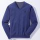 Hemden, Pullover & Shirts - Modischer V-Pullover in 6 Farben – Farbe DUNKELBLAU MELIERT Hemden, Pullover & Shirts - Modischer V-Pullover in 6 Farben, in Größe 046 bis 062, in Farbe ROT MELIERT