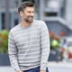 Hemden, Pullover & Shirts - Rundhalspullover mit Strukturdessin in 2 Farben – Farbe SILBERGRAU MELIERT Hemden, Pullover & Shirts - Rundhalspullover mit Strukturdessin in 2 Farben, in Größe 046 bis 062, in Farbe HELLBLAU MELIERT