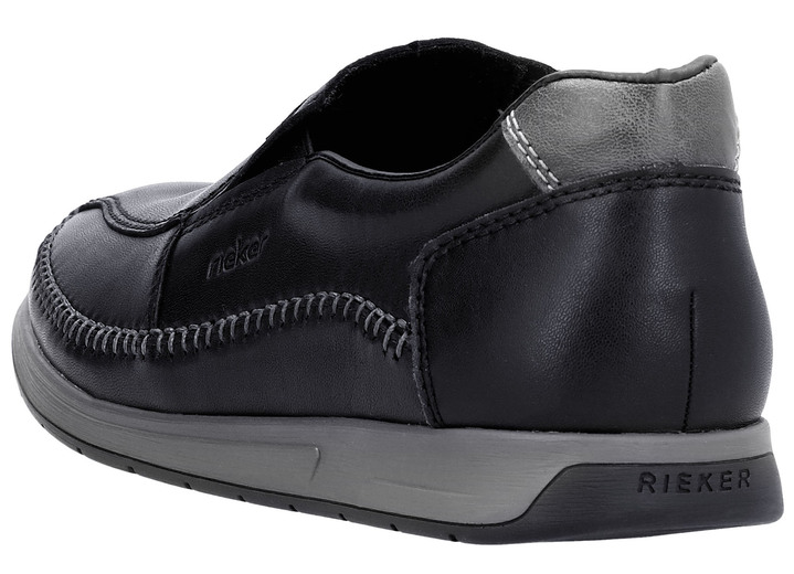 Slipper & Schnürschuhe - Rieker Slipper aus Nappaleder, in Größe 040 bis 047, in Farbe SCHWARZ Ansicht 5