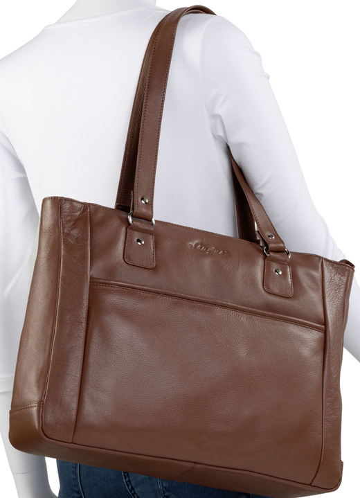 Mode - Laurina, Tasche, Damen, mit zwei Umhängeriemen, in Farbe SCHWARZ Ansicht 6