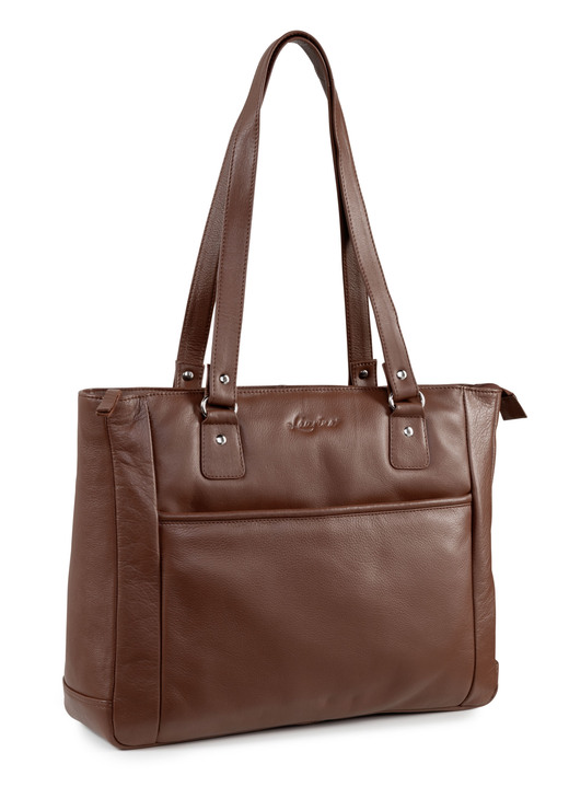 Taschen - Laurina, Tasche, Damen, mit zwei Umhängeriemen, in Farbe COGNAC Ansicht 1