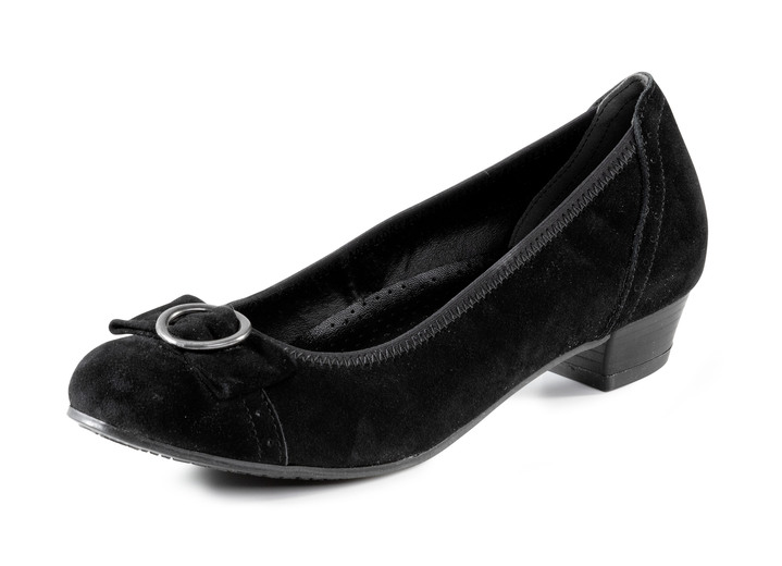 Pumps & Ballerina - Andrea Conti, schicke Damen-Pumps, mit Gummizug, in Größe 036 bis 042, in Farbe SCHWARZ Ansicht 1