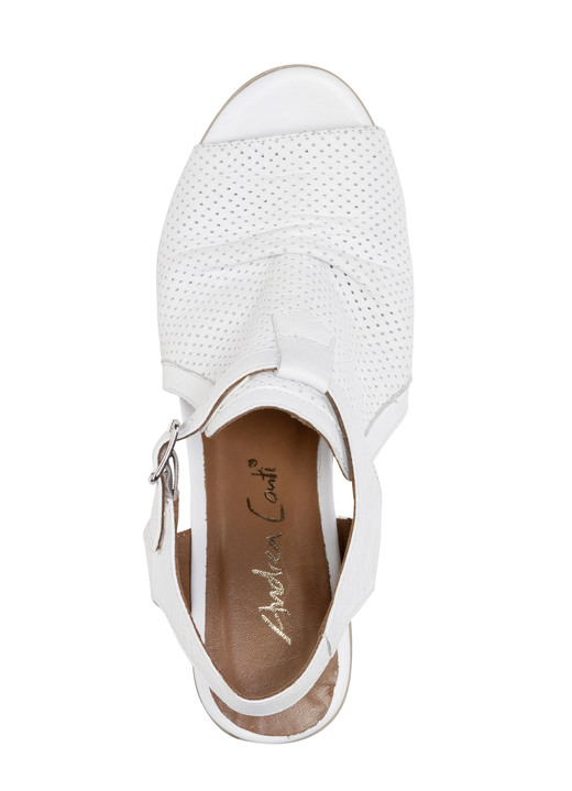 Sandaletten & Pantoletten - Andrea Conti Sandalette mit Zier-Perforation, in Größe 036 bis 041, in Farbe WEISS Ansicht 2