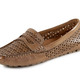 Komfortschuhe - Gemini Slipper aus schattiertem Nappaleder, in Größe 036 bis 042, in Farbe WEISS – Farbe COGNAC – Ansicht 1