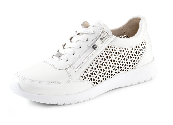 Komfortschuhe - ELENA EDEN, sommerliche Damen-Sneaker, Weite G, mit herausnehmbarem Fußbett, in Größe 036 bis 042, in Farbe NATURWEISS Ansicht 1