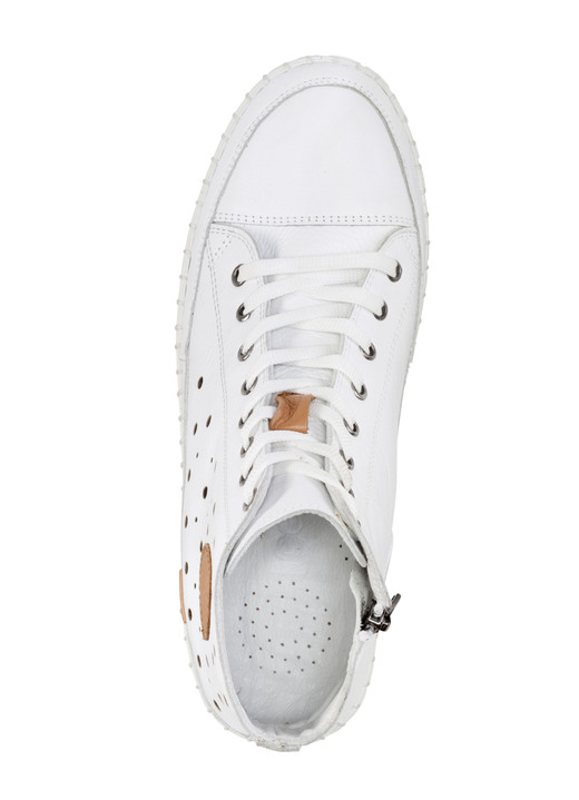 Komfortschuhe - Gemini, sommerliche Damen-Boots, Weite G, mit herausnehmbarem Fußbett, in Größe 036 bis 042, in Farbe WEISS Ansicht 2