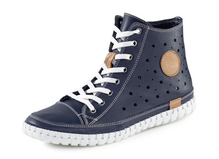 Komfortschuhe - Gemini, sommerliche Damen-Boots, Weite G, mit herausnehmbarem Fußbett, in Größe 036 bis 042, in Farbe WEISS Ansicht 7