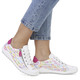 Komfortschuhe - Remonte Sneaker aus beschichtetem, frech bedrucktem Leder, in Größe 036 bis 043, in Farbe WEISS-BUNT – Farbe WEISS-BUNT – Ansicht 4