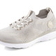 Komfortschuhe - Rieker, leichte Damen-Sneaker, Weite G, mit MemoSoft-Textileinlage, in Größe 036 bis 042, in Farbe PINK – Farbe KIESEL – Ansicht 1