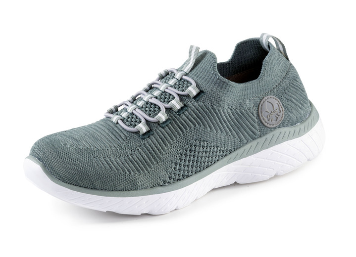 Komfortschuhe - Rieker, leichte Damen-Sneaker, Weite G, mit MemoSoft-Textileinlage, in Größe 036 bis 042, in Farbe KIESEL Ansicht 9
