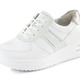 Komfortschuhe - Waldläufer Sneaker mit Glitzersteinchen – Farbe WEISS-EISGRAU – Ansicht 1 Komfortschuhe - Waldläufer Sneaker mit Glitzersteinchen, in Größe 3 1/2 bis 8, in Farbe HIMMELBLAU – Farbe WEISS-EISGRAU – Ansicht 1